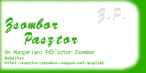 zsombor pasztor business card